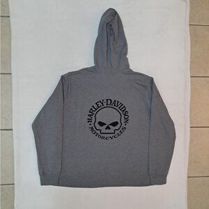 Harley Davidson x Willie G Special Skull Full-Zip Front Hoodie -Women's size XXL